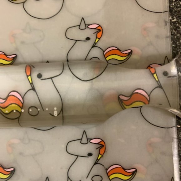 Cute Cosmetic Pouch with Unicorns - Picture 2 of 3